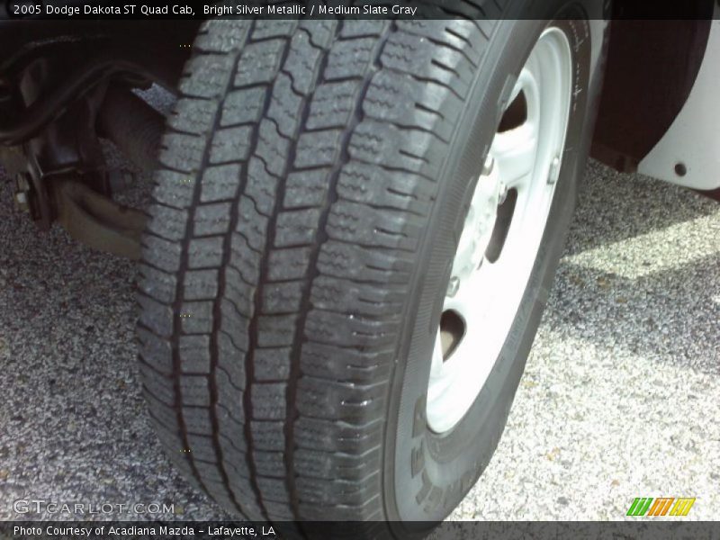 Bright Silver Metallic / Medium Slate Gray 2005 Dodge Dakota ST Quad Cab
