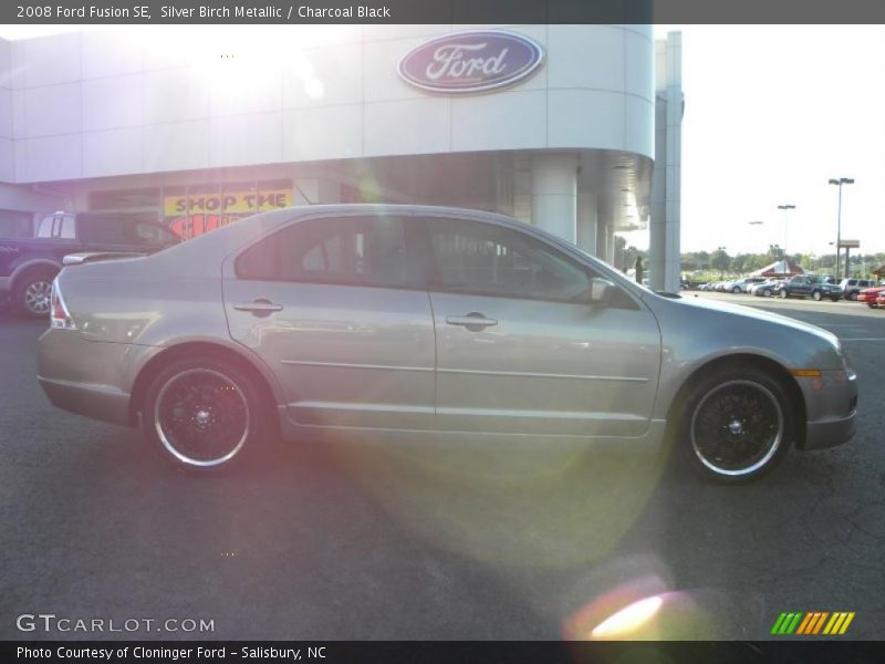 Silver Birch Metallic / Charcoal Black 2008 Ford Fusion SE