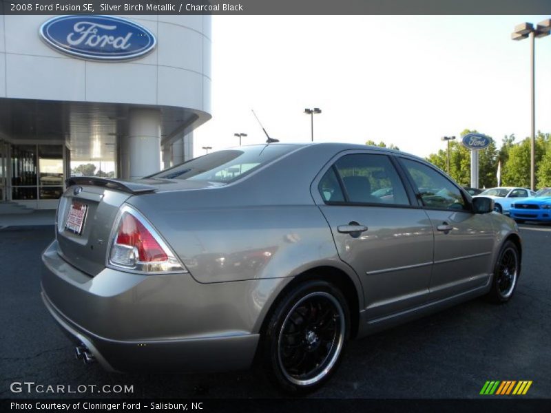 Silver Birch Metallic / Charcoal Black 2008 Ford Fusion SE