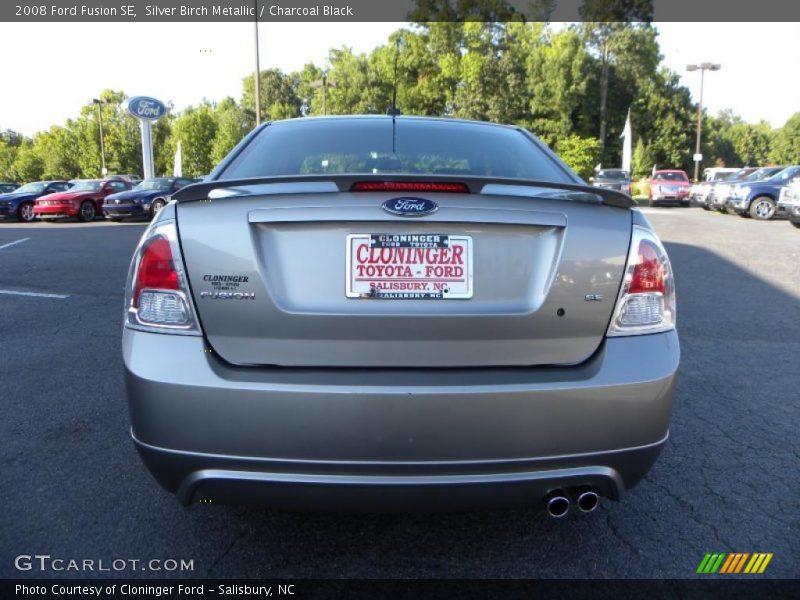 Silver Birch Metallic / Charcoal Black 2008 Ford Fusion SE