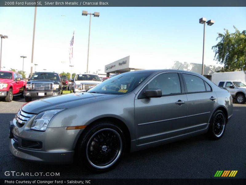 Silver Birch Metallic / Charcoal Black 2008 Ford Fusion SE