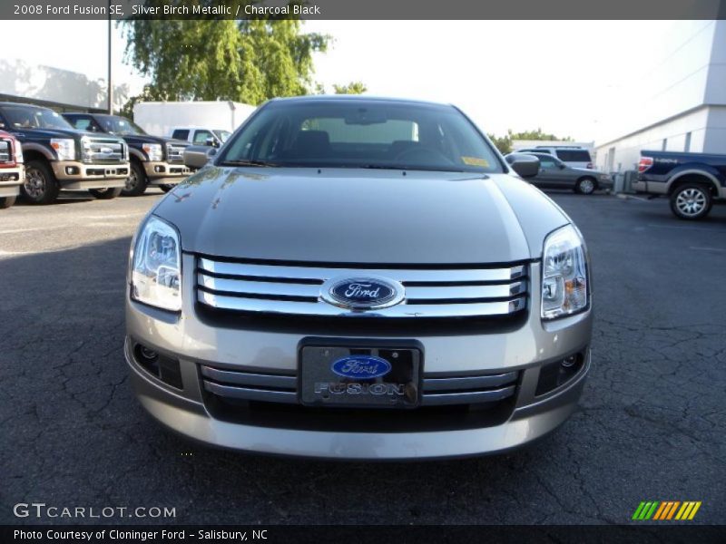 Silver Birch Metallic / Charcoal Black 2008 Ford Fusion SE