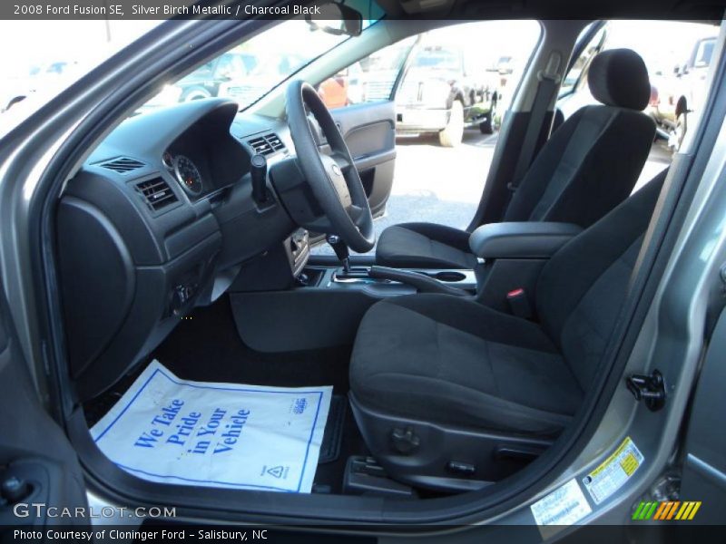 Silver Birch Metallic / Charcoal Black 2008 Ford Fusion SE