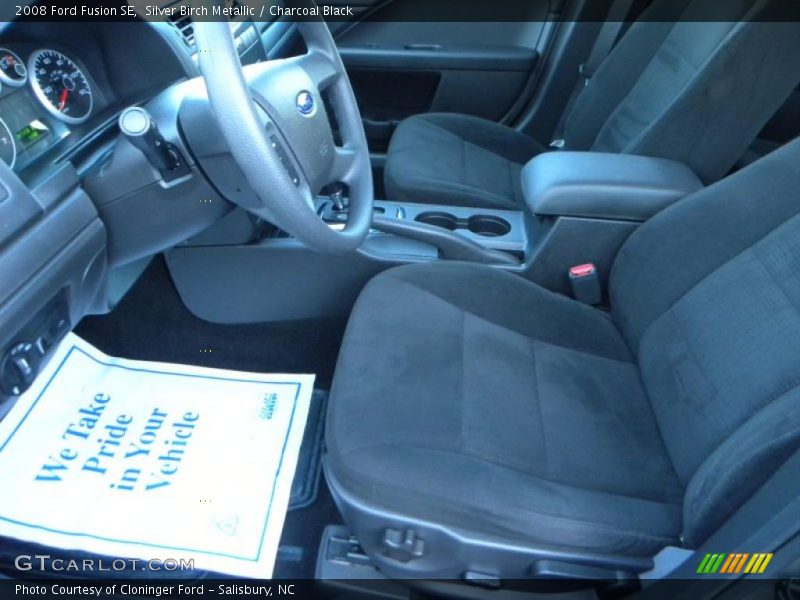 Silver Birch Metallic / Charcoal Black 2008 Ford Fusion SE