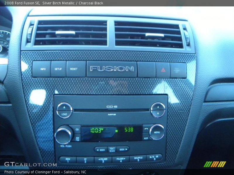 Silver Birch Metallic / Charcoal Black 2008 Ford Fusion SE