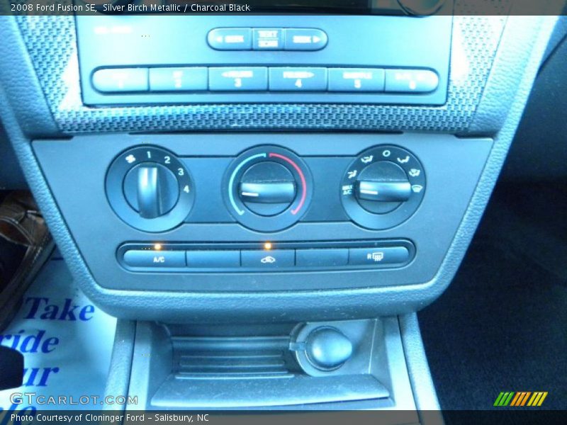 Silver Birch Metallic / Charcoal Black 2008 Ford Fusion SE
