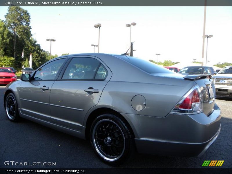 Silver Birch Metallic / Charcoal Black 2008 Ford Fusion SE