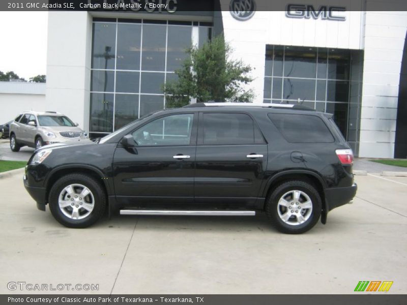 Carbon Black Metallic / Ebony 2011 GMC Acadia SLE