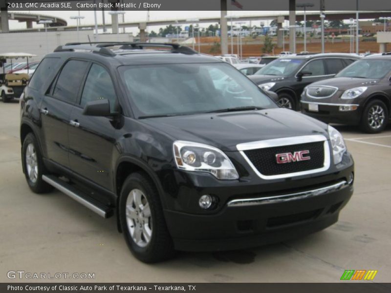 Carbon Black Metallic / Ebony 2011 GMC Acadia SLE