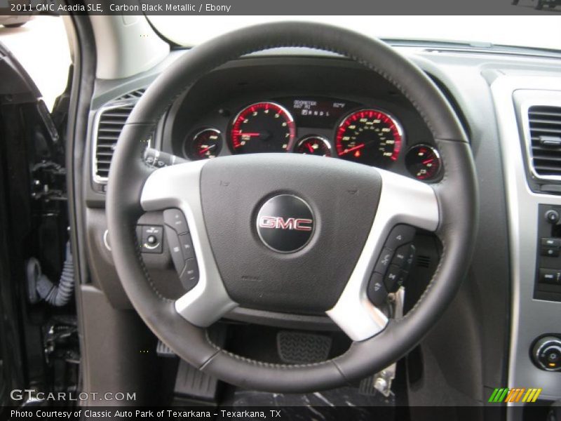 Carbon Black Metallic / Ebony 2011 GMC Acadia SLE