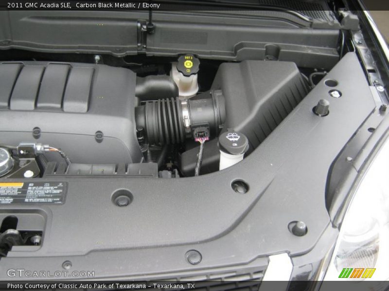 Carbon Black Metallic / Ebony 2011 GMC Acadia SLE