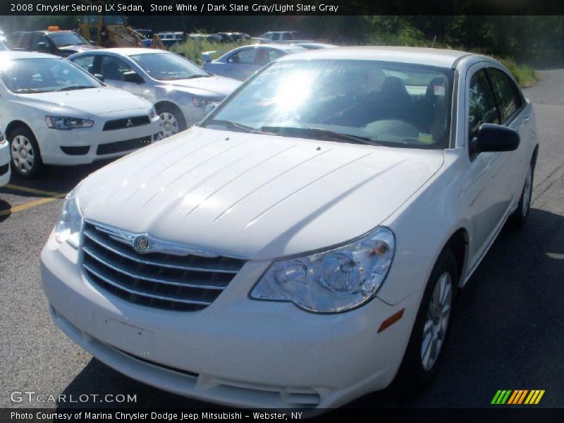 Stone White / Dark Slate Gray/Light Slate Gray 2008 Chrysler Sebring LX Sedan