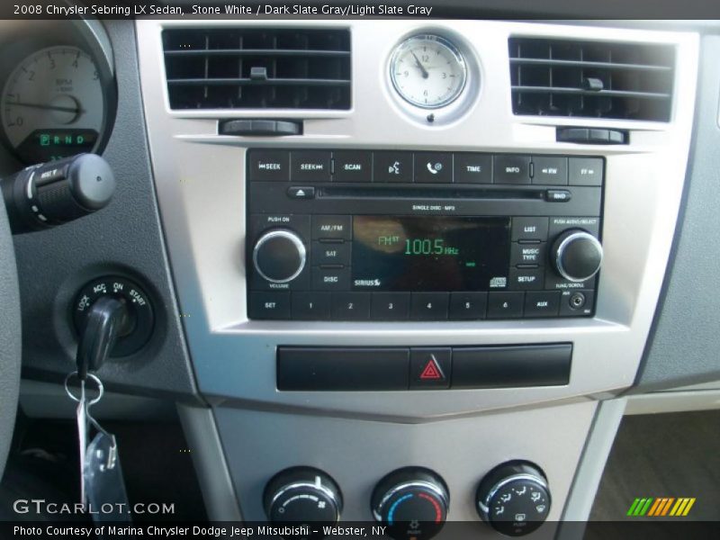 Stone White / Dark Slate Gray/Light Slate Gray 2008 Chrysler Sebring LX Sedan