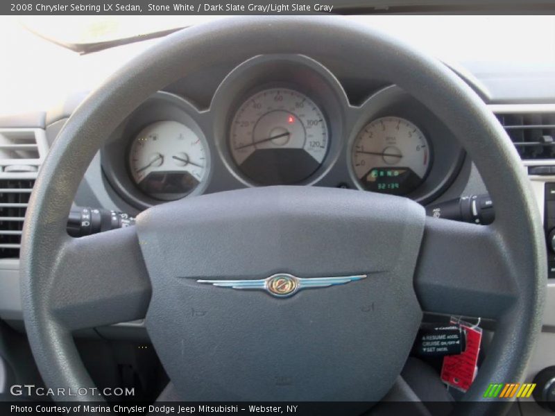 Stone White / Dark Slate Gray/Light Slate Gray 2008 Chrysler Sebring LX Sedan