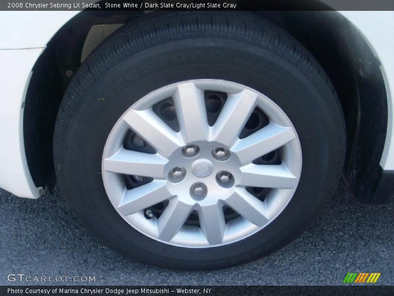 Stone White / Dark Slate Gray/Light Slate Gray 2008 Chrysler Sebring LX Sedan