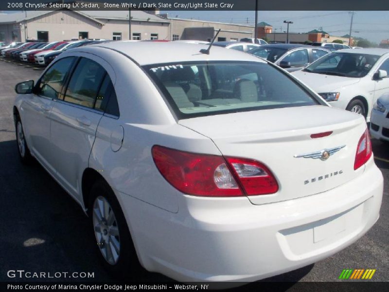 Stone White / Dark Slate Gray/Light Slate Gray 2008 Chrysler Sebring LX Sedan