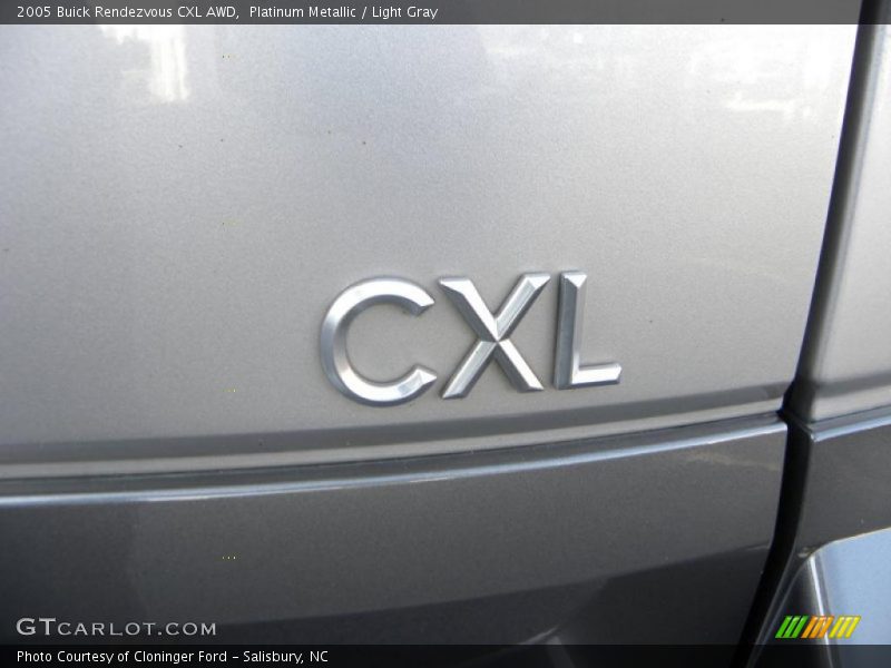 Platinum Metallic / Light Gray 2005 Buick Rendezvous CXL AWD
