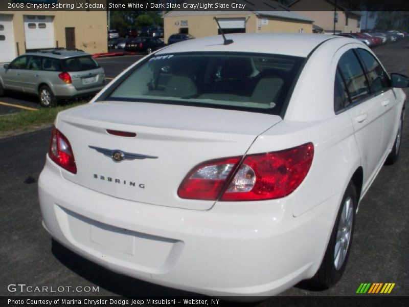 Stone White / Dark Slate Gray/Light Slate Gray 2008 Chrysler Sebring LX Sedan