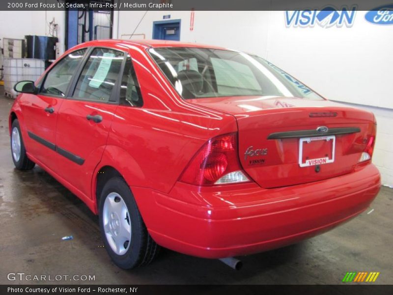 Infra-Red / Medium Graphite 2000 Ford Focus LX Sedan