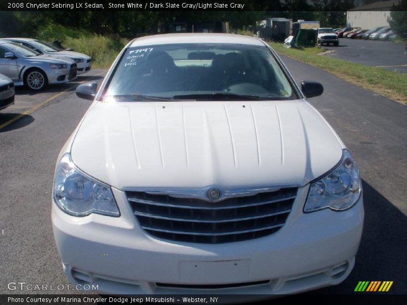 Stone White / Dark Slate Gray/Light Slate Gray 2008 Chrysler Sebring LX Sedan