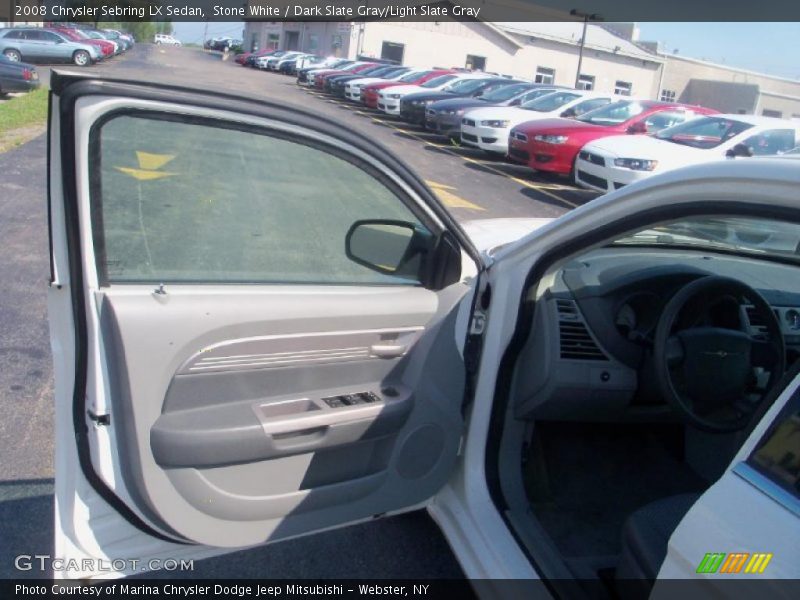 Stone White / Dark Slate Gray/Light Slate Gray 2008 Chrysler Sebring LX Sedan