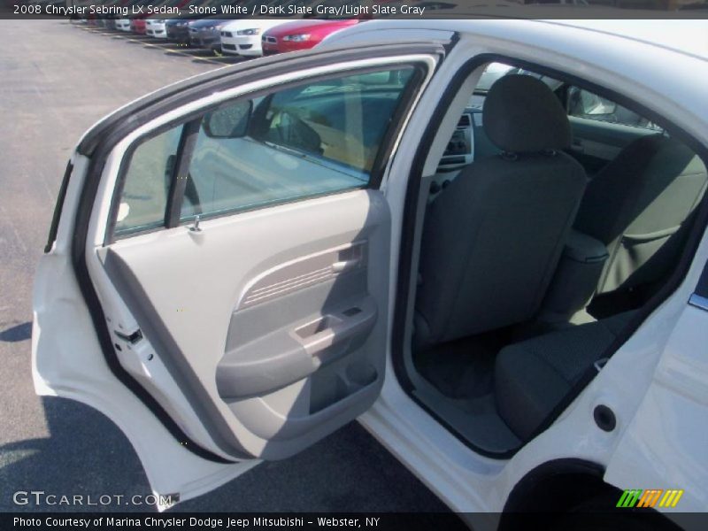 Stone White / Dark Slate Gray/Light Slate Gray 2008 Chrysler Sebring LX Sedan