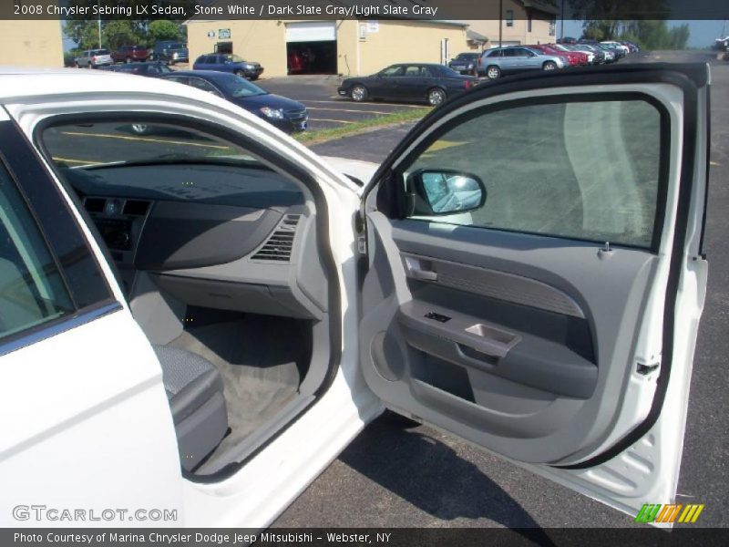 Stone White / Dark Slate Gray/Light Slate Gray 2008 Chrysler Sebring LX Sedan