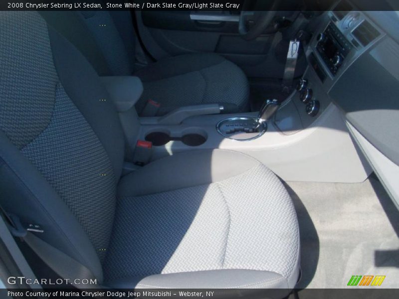 Stone White / Dark Slate Gray/Light Slate Gray 2008 Chrysler Sebring LX Sedan