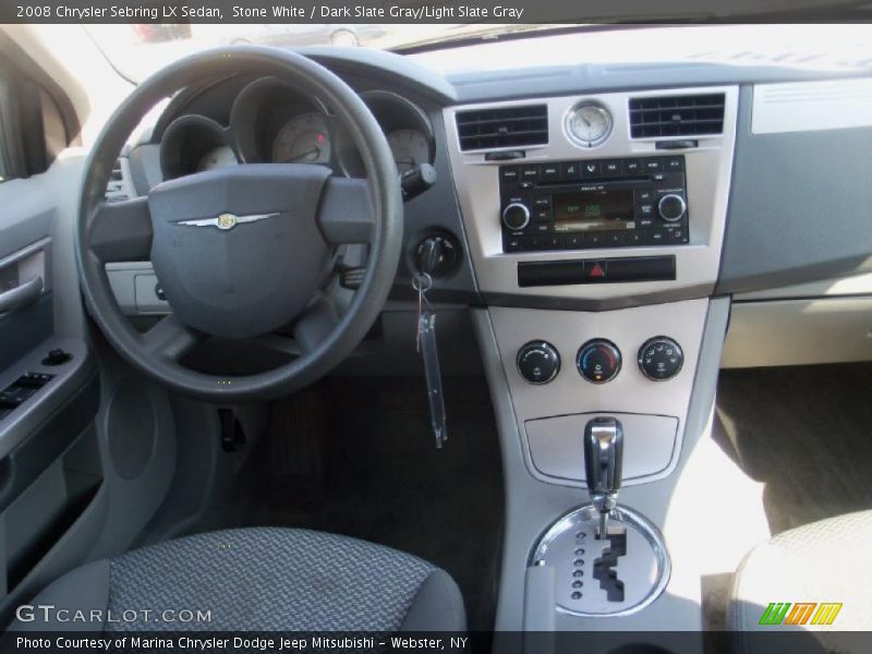 Stone White / Dark Slate Gray/Light Slate Gray 2008 Chrysler Sebring LX Sedan