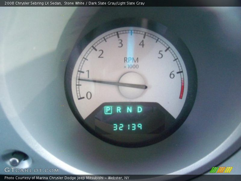 Stone White / Dark Slate Gray/Light Slate Gray 2008 Chrysler Sebring LX Sedan