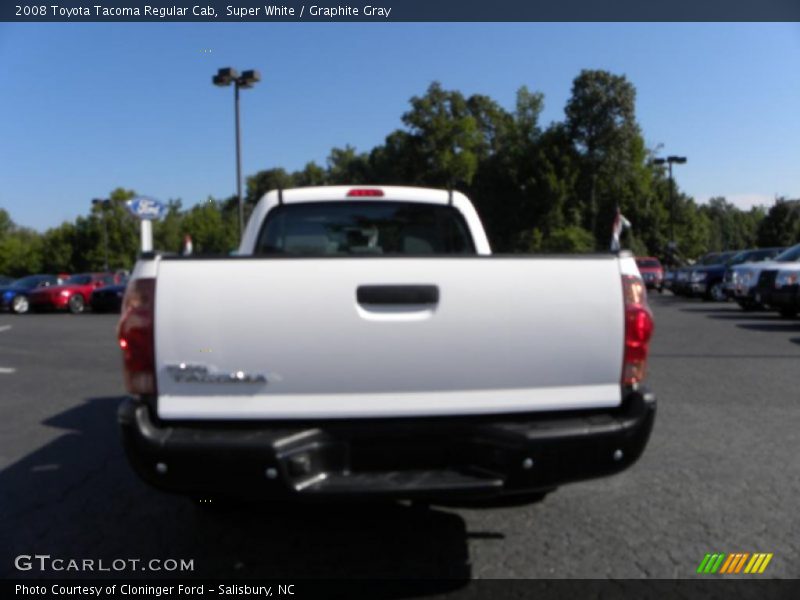Super White / Graphite Gray 2008 Toyota Tacoma Regular Cab