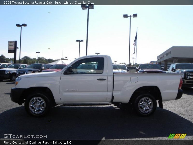 Super White / Graphite Gray 2008 Toyota Tacoma Regular Cab