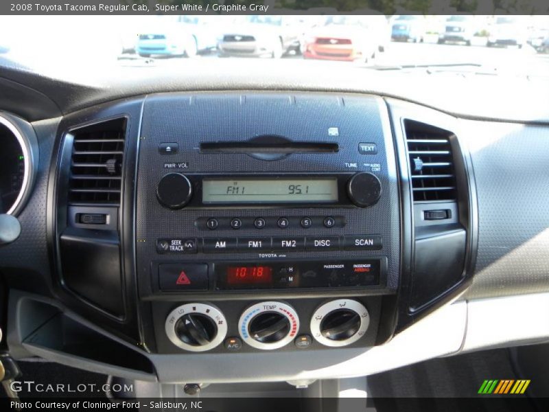 Super White / Graphite Gray 2008 Toyota Tacoma Regular Cab