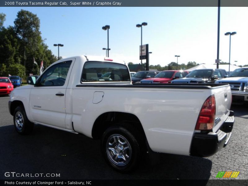 Super White / Graphite Gray 2008 Toyota Tacoma Regular Cab