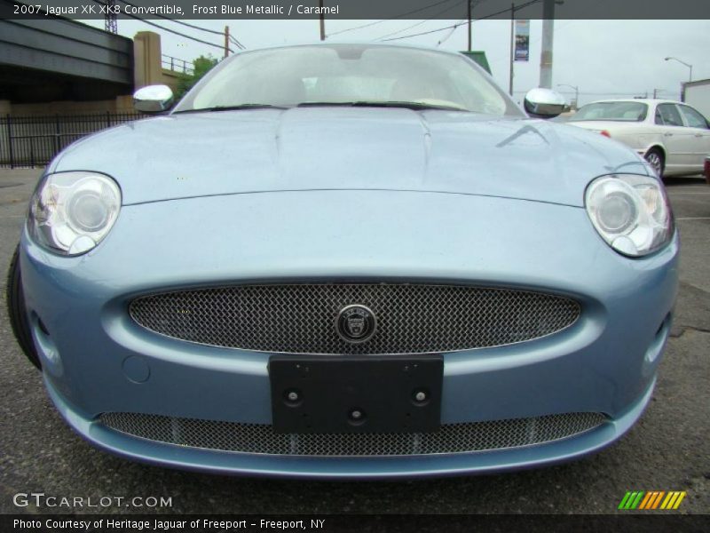 Frost Blue Metallic / Caramel 2007 Jaguar XK XK8 Convertible