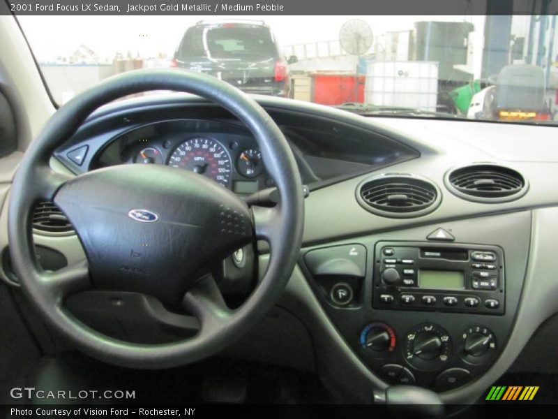 Jackpot Gold Metallic / Medium Pebble 2001 Ford Focus LX Sedan
