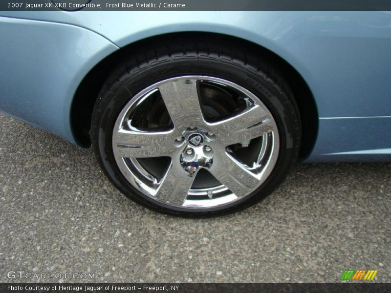 Frost Blue Metallic / Caramel 2007 Jaguar XK XK8 Convertible