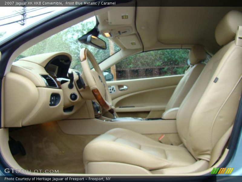 Frost Blue Metallic / Caramel 2007 Jaguar XK XK8 Convertible