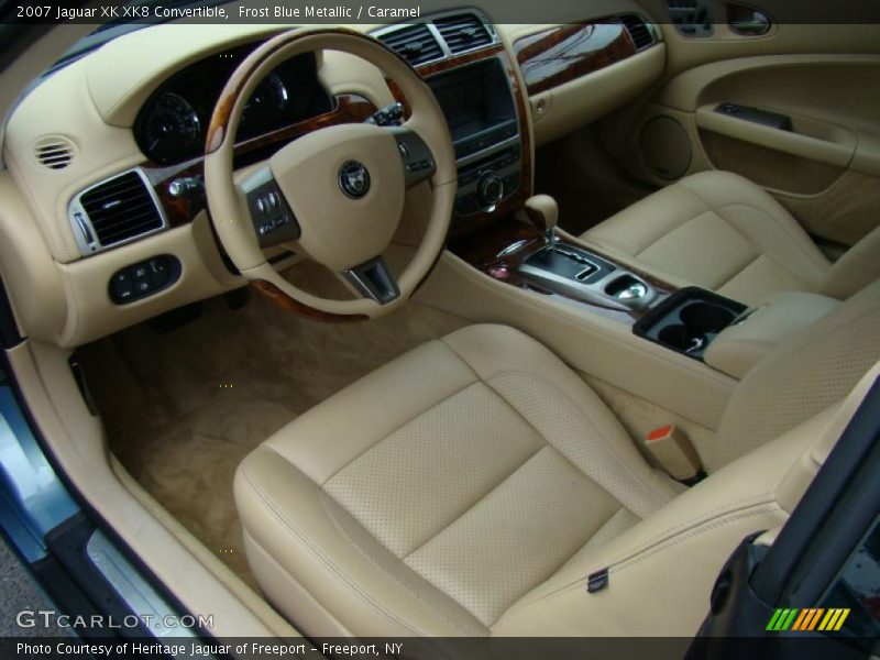 Frost Blue Metallic / Caramel 2007 Jaguar XK XK8 Convertible