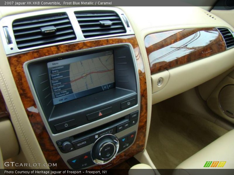 Frost Blue Metallic / Caramel 2007 Jaguar XK XK8 Convertible