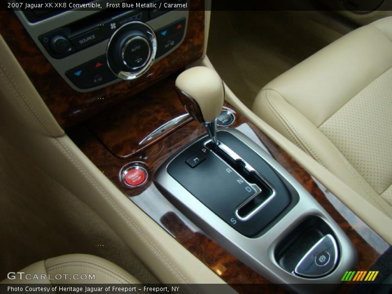 Frost Blue Metallic / Caramel 2007 Jaguar XK XK8 Convertible