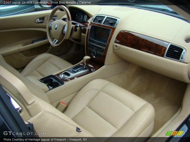 Frost Blue Metallic / Caramel 2007 Jaguar XK XK8 Convertible