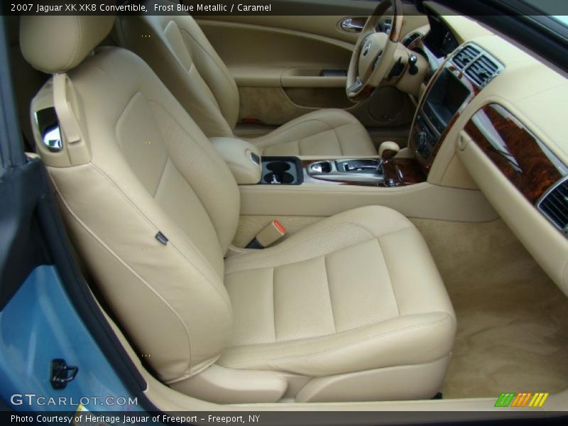 Frost Blue Metallic / Caramel 2007 Jaguar XK XK8 Convertible