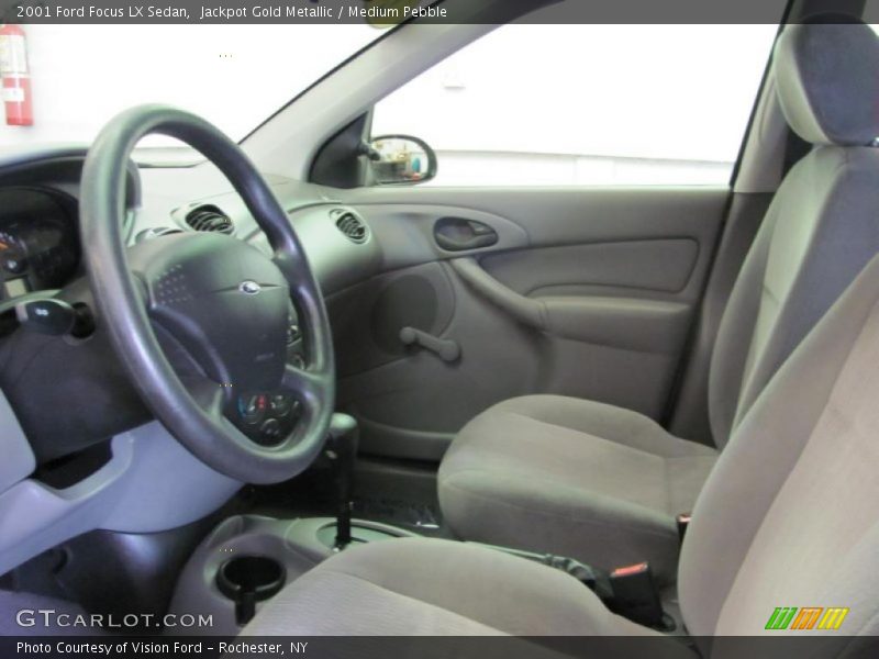 Jackpot Gold Metallic / Medium Pebble 2001 Ford Focus LX Sedan