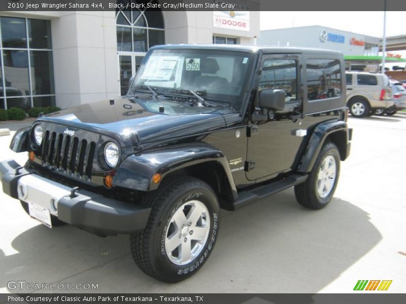 Black / Dark Slate Gray/Medium Slate Gray 2010 Jeep Wrangler Sahara 4x4