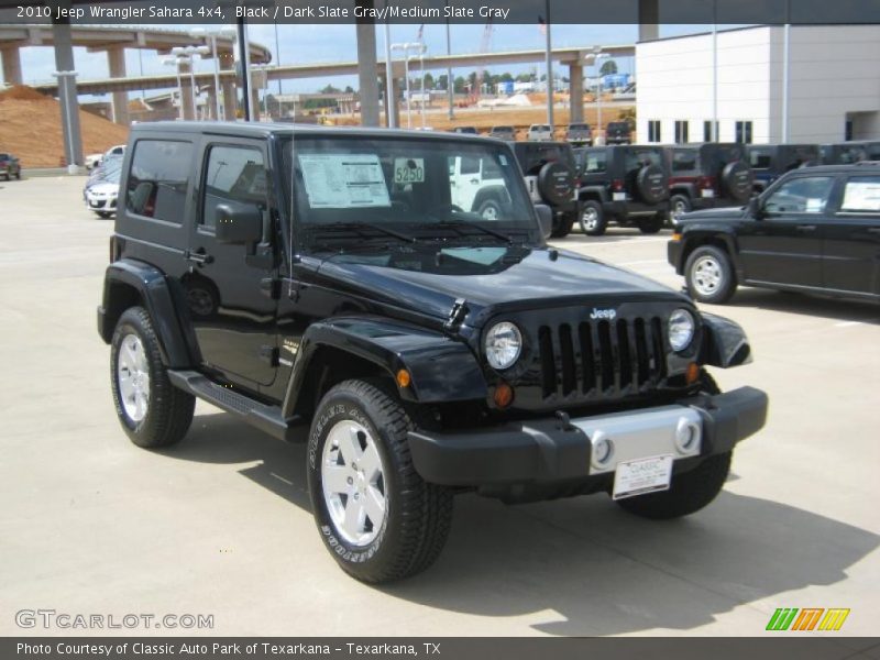 Black / Dark Slate Gray/Medium Slate Gray 2010 Jeep Wrangler Sahara 4x4