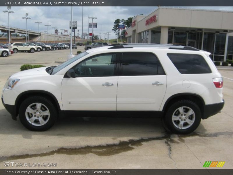 Summit White / Light Titanium 2010 GMC Acadia SLE AWD