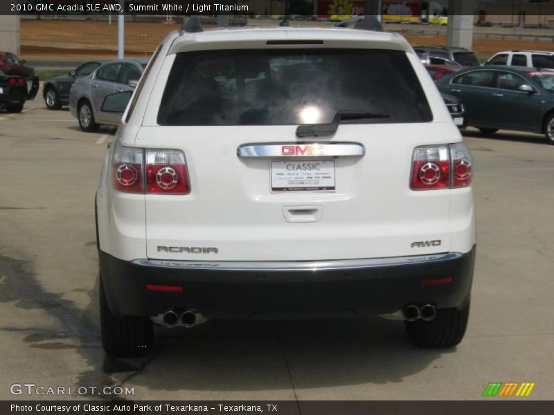 Summit White / Light Titanium 2010 GMC Acadia SLE AWD