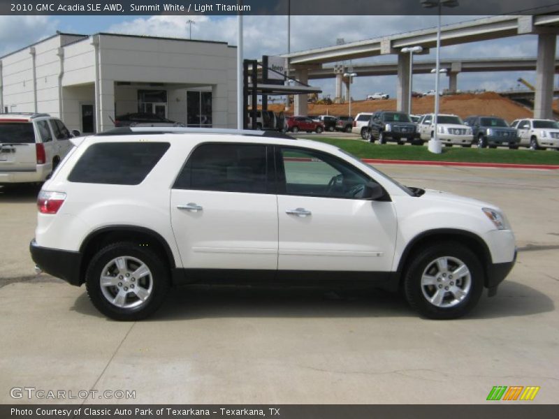 Summit White / Light Titanium 2010 GMC Acadia SLE AWD
