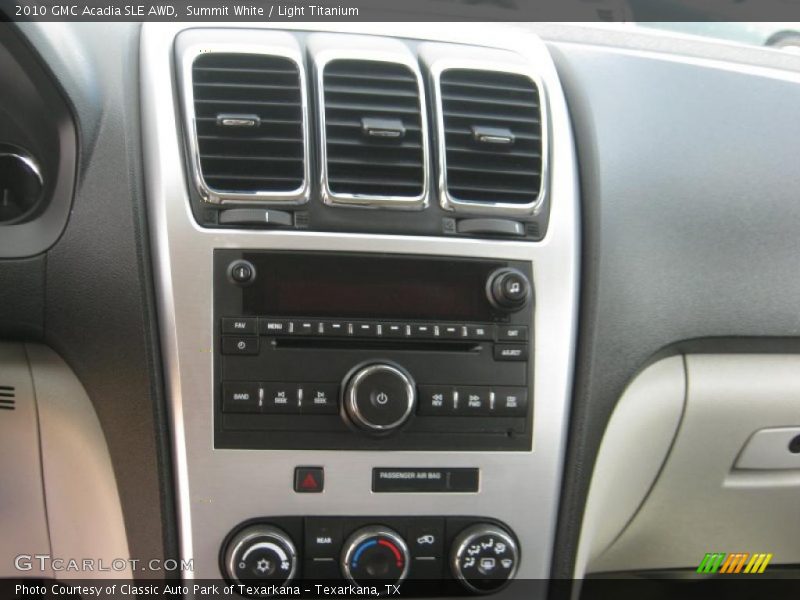 Summit White / Light Titanium 2010 GMC Acadia SLE AWD